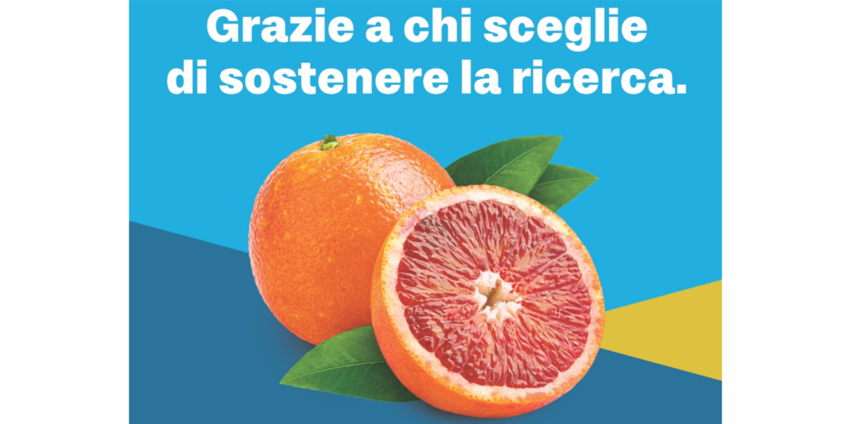 Arance rosse per la ricerca: 60 insegne in prima linea